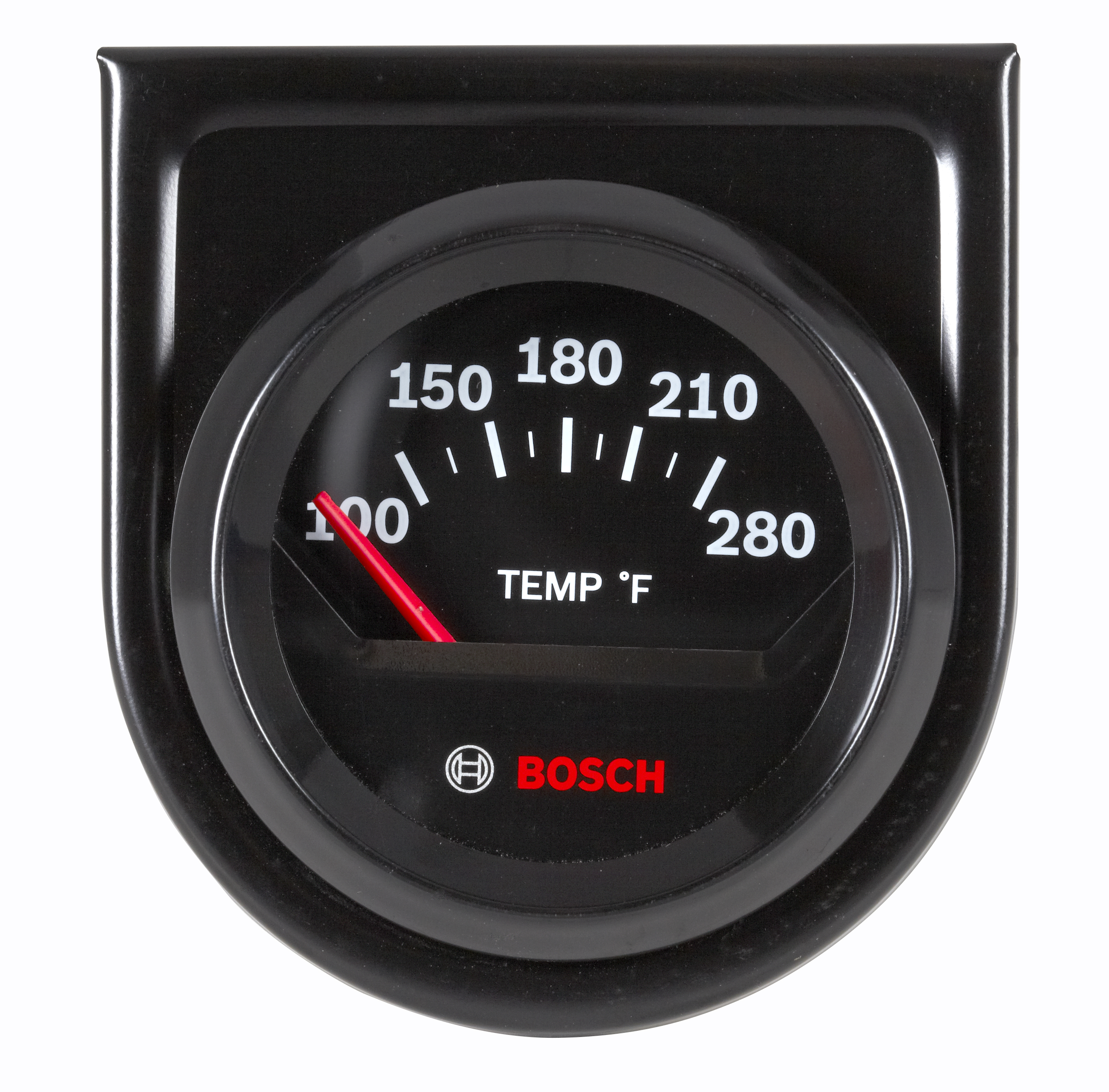 Style Line 2 Electrical Water/Oil Temperature Gauge (Black Face) - FST  8211