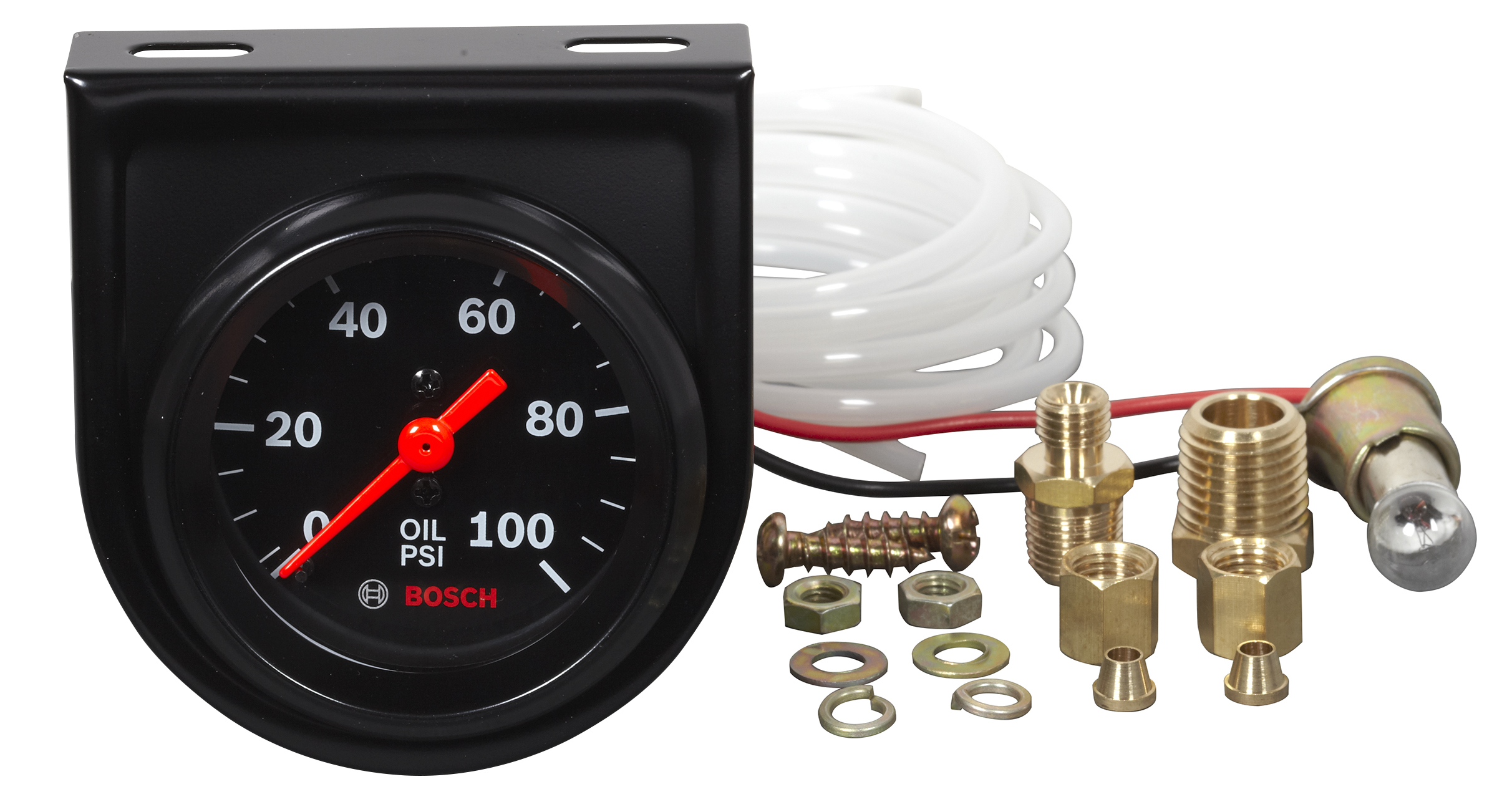 Style Line 2 Electrical Water/Oil Temperature Gauge (Black Face) - FST  8211