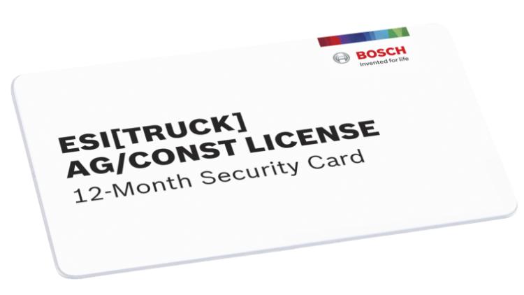 ESI truck Off Highway 1 Year Software License Bosch Diagnostics