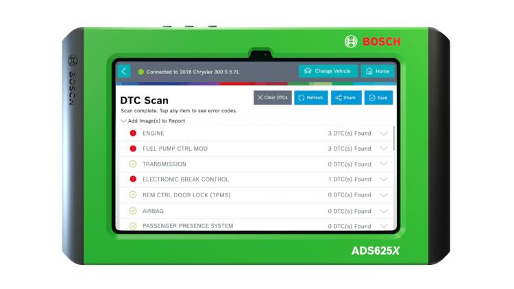 ADS 625X Diagnostic Scan Tool Bosch Diagnostics